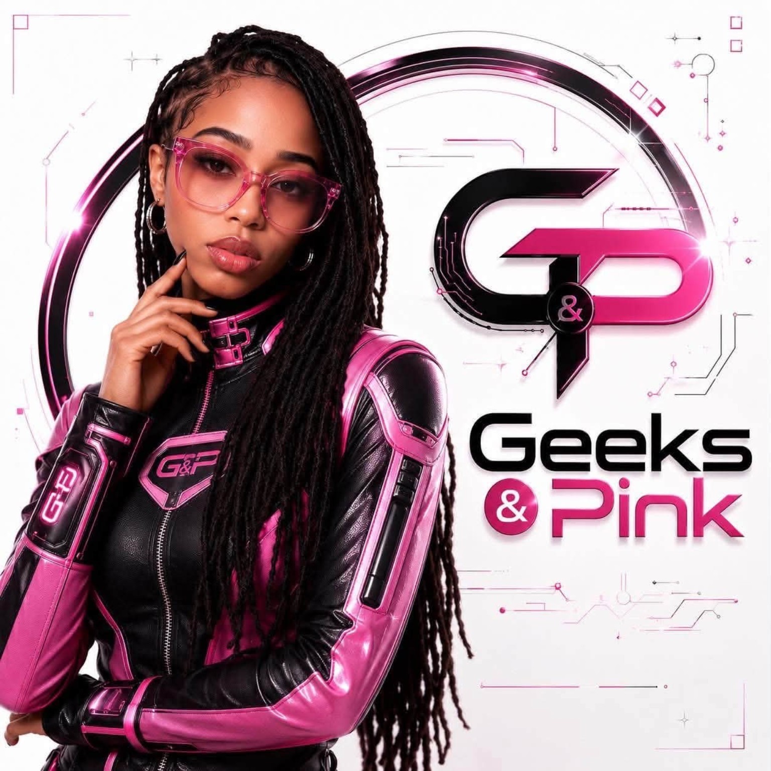 Geeks & Pink founder and company brand artwork