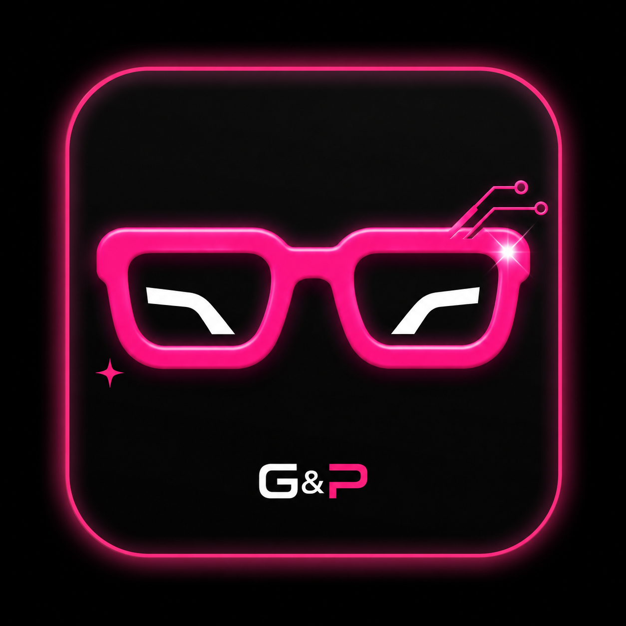 Geeks & Pink pink geek glasses logo